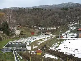 Un étang de pêche à Gornji Dušnik