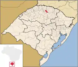 Localização de Ronda Alta no Rio Grande do Sul