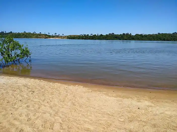 Rio Xingu visto de um dos lados da "Praia da Raça". Crédito de imagem: Prof. Edimar Arriel
