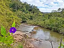 Rio das Velhas próximo a sua nascente no distrito de São Bartolomeu em Ouro Preto, Minas Gerais