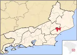 Localização de Conceição de Macabu no Rio de Janeiro