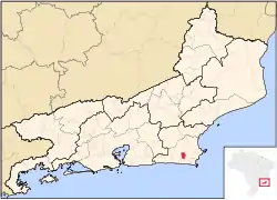 Localização de Iguaba Grande no Rio de Janeiro