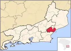 Localização de Macaé no Rio de Janeiro