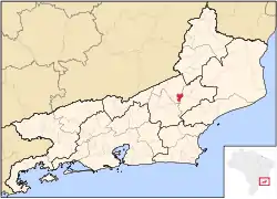 Localização de Macuco no Rio de Janeiro