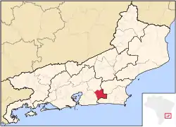 Localização de Rio Bonito no Rio de Janeiro