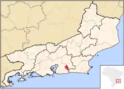 Localização de Tanguá no Rio de Janeiro