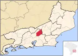 Localização de Teresópolis no Rio de Janeiro