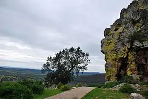 Abrigos del Risco de San Blas, um sítio de pintura rupestre perto de Alburquerque
