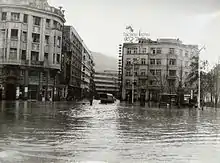 Inundações em 1962, em Escópia