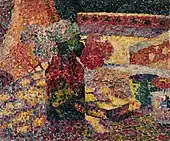 Robert Delaunay, c.1907, Nature morte au vase de fleurs, óleo sobre tela, 46,4 x 55 cm