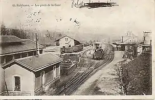 A estação de Robison, antes de 1904, durante o tempo de operação a vapor pela Compagnie du Chemin de fer de Paris à Orléans.