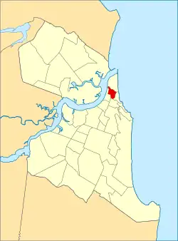 Localização das Rocas em Natal