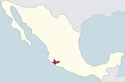 Mapa da área da diocese