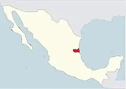 Mapa da área da diocese