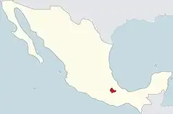 Mapa da área da diocese