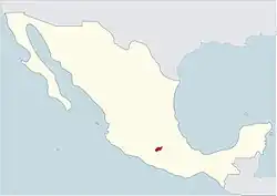 Mapa da área da diocese