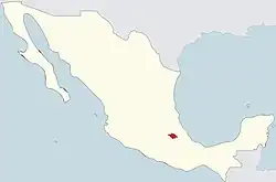 Mapa da área da diocese