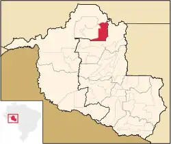 Localização de Cujubim em Rondônia