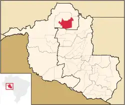 Localização  Itapuã do Oeste em Rondônia