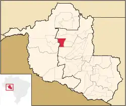 Localização de Monte Negro em Rondônia