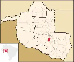Localização de Novo Horizonte do Oeste em Rondônia