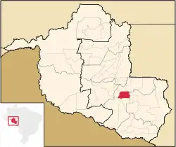 Localização de Rolim de Moura em Rondônia