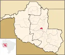 Localização de Teixeirópolis em Rondônia