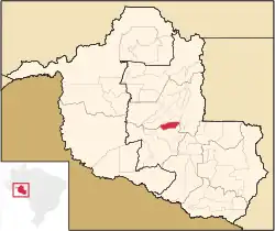 Localização do Urupá em Rondônia