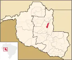 Localização de Vale do Paraíso em Rondônia