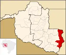 Localização de Vilhena em Rondônia