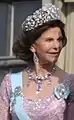 A Tiara Bragança é uma das preferidas da Rainha Silvia da Suécia.