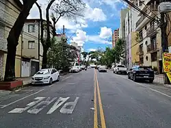 Rua Coração Eucarístico de Jesus, em fevereiro de 2023.