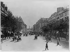 Rue Royale por volta de 1900, fotografia anônima, Washington, Biblioteca do Congresso.