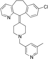 Estrutura química de Rupatadina