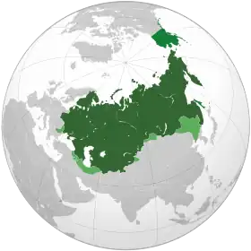 Localização de Rússia