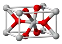 The unit cell of rutile