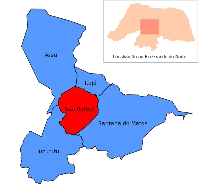 São Rafael e seus municípios vizinhos