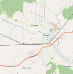 Localização de Sławno na Polónia