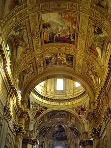 Vista do teto e do cruzeiro