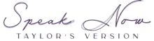 O logotipo de Speak Now (Taylor's Version)
