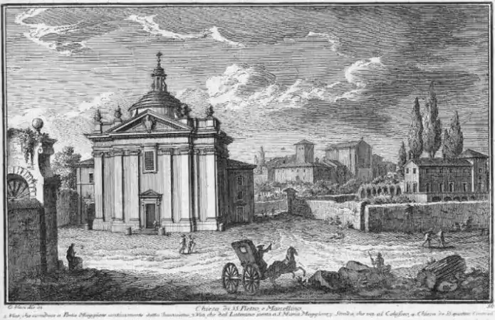 Gravura de Giuseppe Vasi (1753).