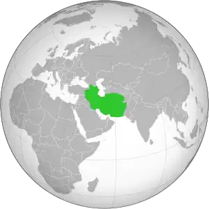 Extensão máxima do Império Safávida durante o governo de Abas I