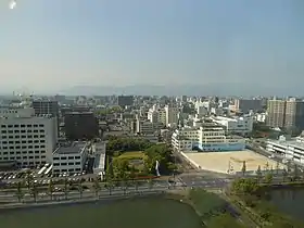Vista do centro de Saga para o norte