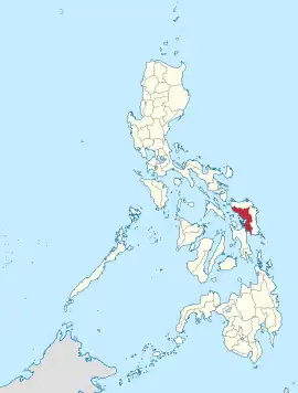 Samar na Visayas Orientais Coordenadas : 11°50'N, 125°0'E