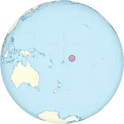 Localização de, da Samoas