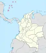 Location of San Andrés, Providencia y Santa Catalina