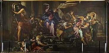 "Cristo expulsando os mercadores do templo" de Fumianidi.