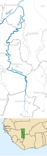 Localização do rio