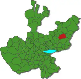 Localização de San Miguel el Alto no estado de Jalisco.