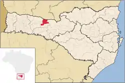 Localização de Passos Maia em Santa Catarina